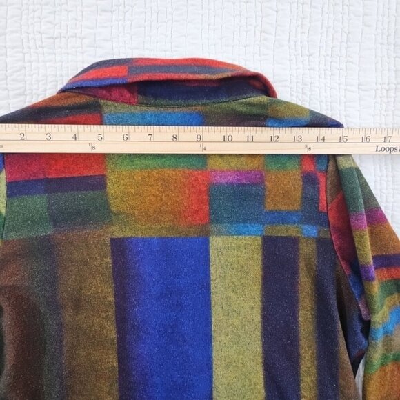 Parsley & Sage Shacket Women's Medium Fall Earth Tones EUC Long Sleeves Pockets - Picture 12 of 16